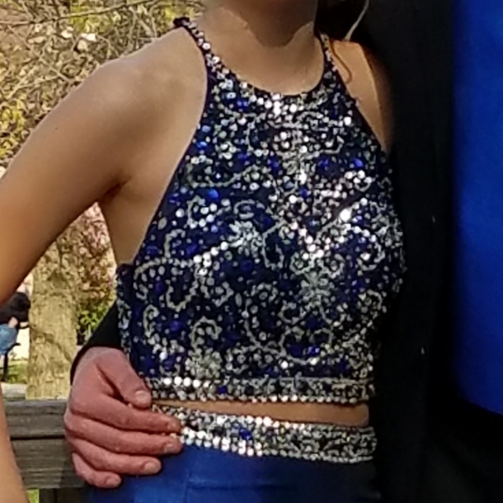 Royal blue prom dress